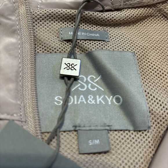 Soia & Kyo Women's Jacket Size S/M Pink Oaklynn Windbreaker Hood Vented Soia Kyo - Picture 4 of 11